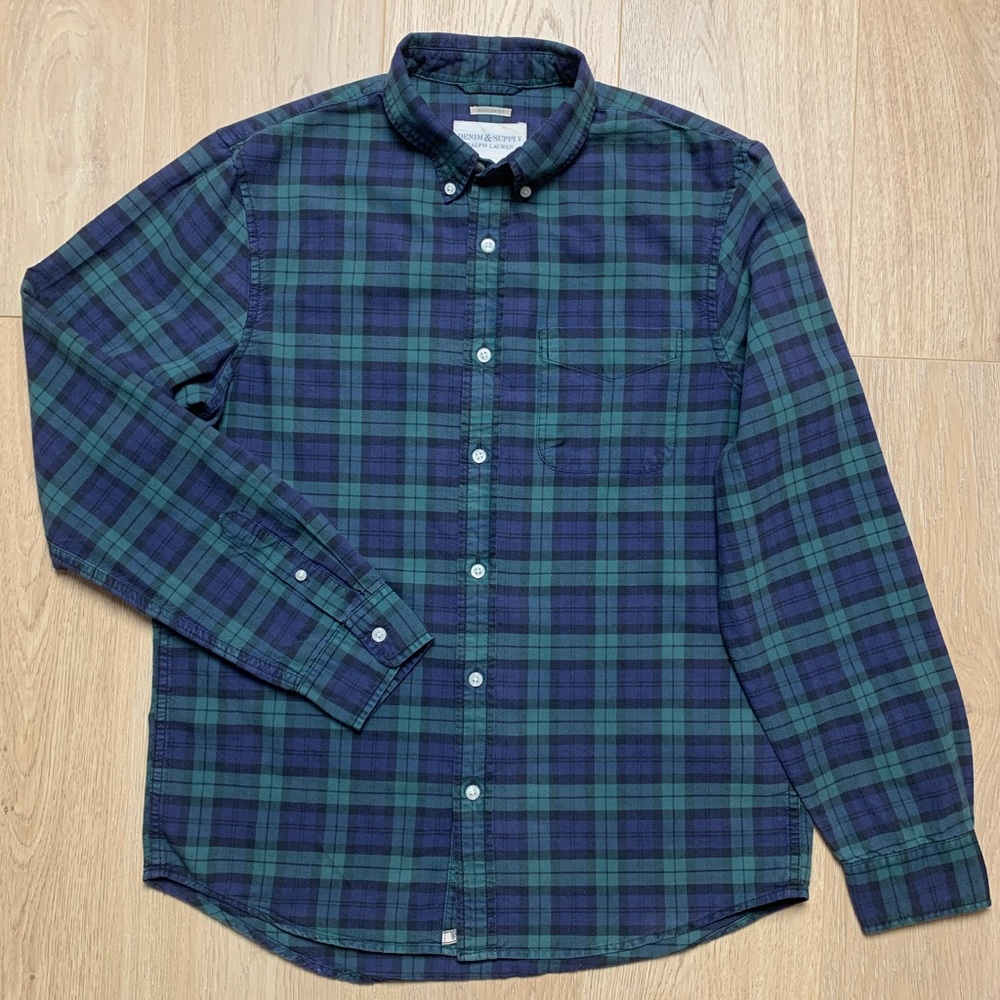 Ralph Lauren Denim & Supply Men’s Plaid Long Sleeve Button Down